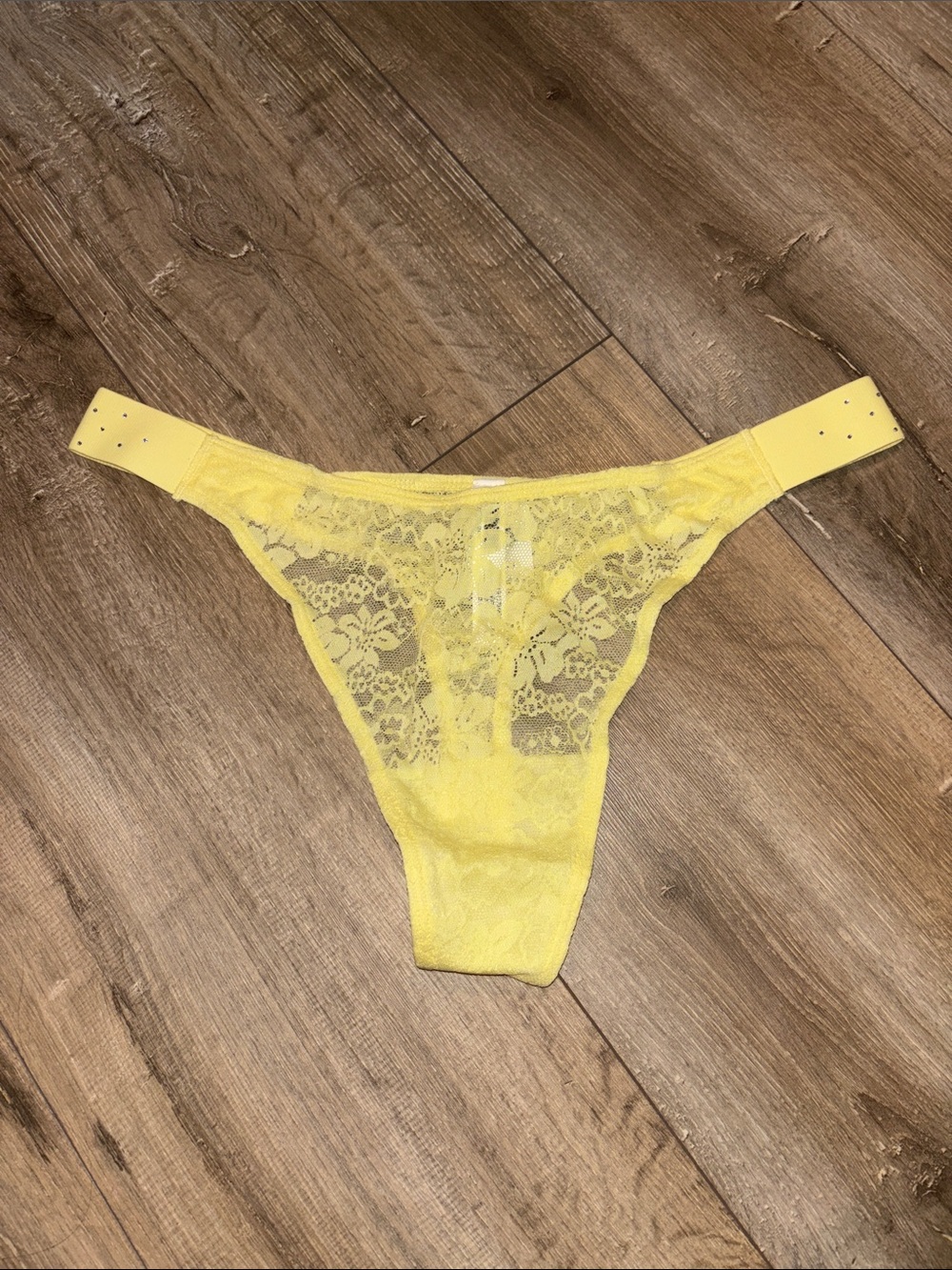 PINK Victoria’s Secret Lace Bling Thong Panty